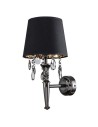Light Prestige Vigo kinkiet czarny E14 chrom / czarny LP-0412/1W BK