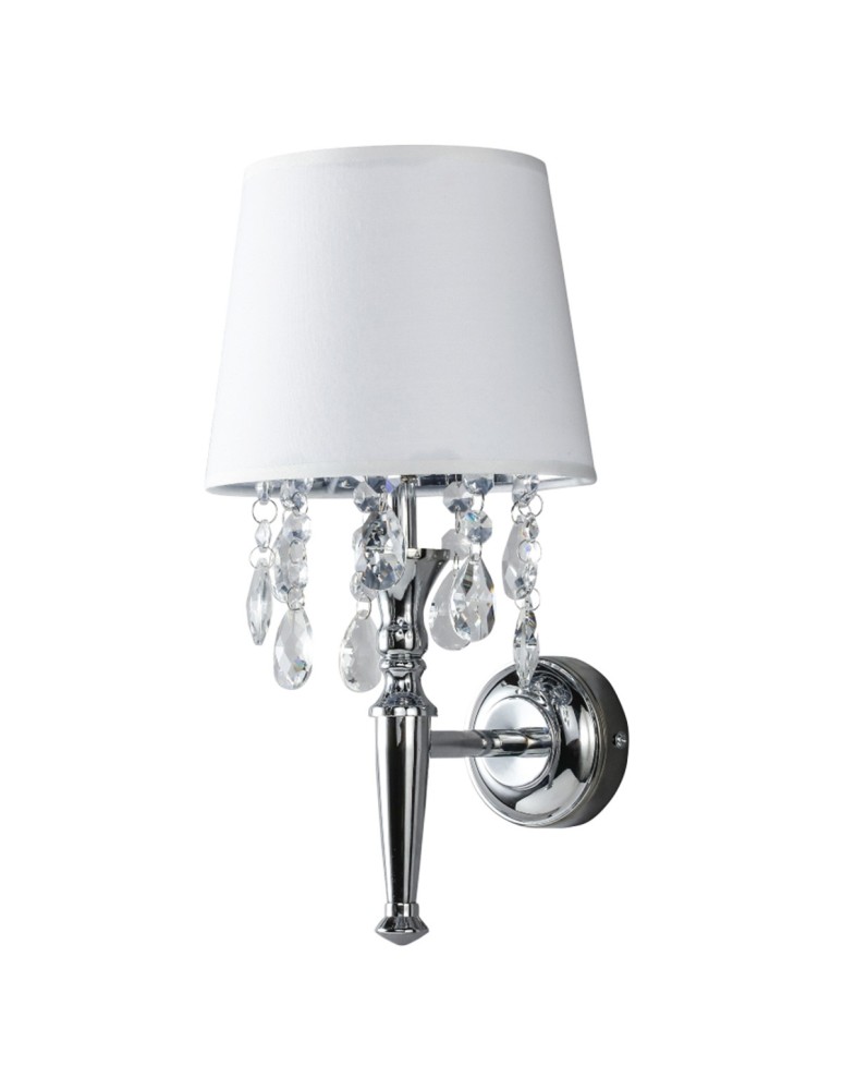 Light Prestige Vigo kinkiet biały E14 chrom/ biały LP-0412/1W WH