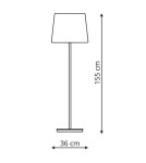 Lampy podłogowe z abażurem - Light Prestige Marbella podłogowa czarna E27 czarny LP-332/1F BK - product 3