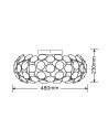 Light Prestige Ferrara plafon L E14 chrom LP-17060/3C