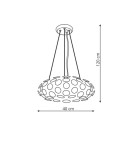 Lampy wiszące - Light Prestige Ferrara wisząca E14 chrom LP-17060/3P - product 3
