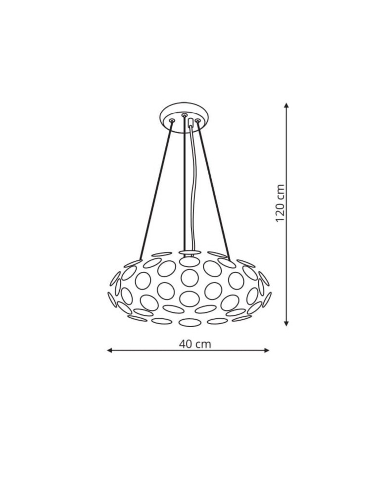 Lampy wiszące - Light Prestige Ferrara wisząca E14 chrom LP-17060/3P - product kolory-swiatla.pl 3