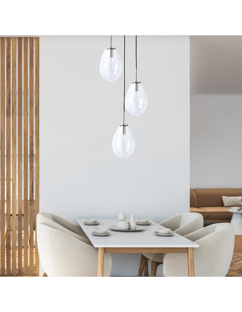 Light Prestige Fondi 3 wiszaca E14 transparentny LP-1214/3P Light Prestige Fondi 3 wiszaca E14 transparentny LP-1214/3P