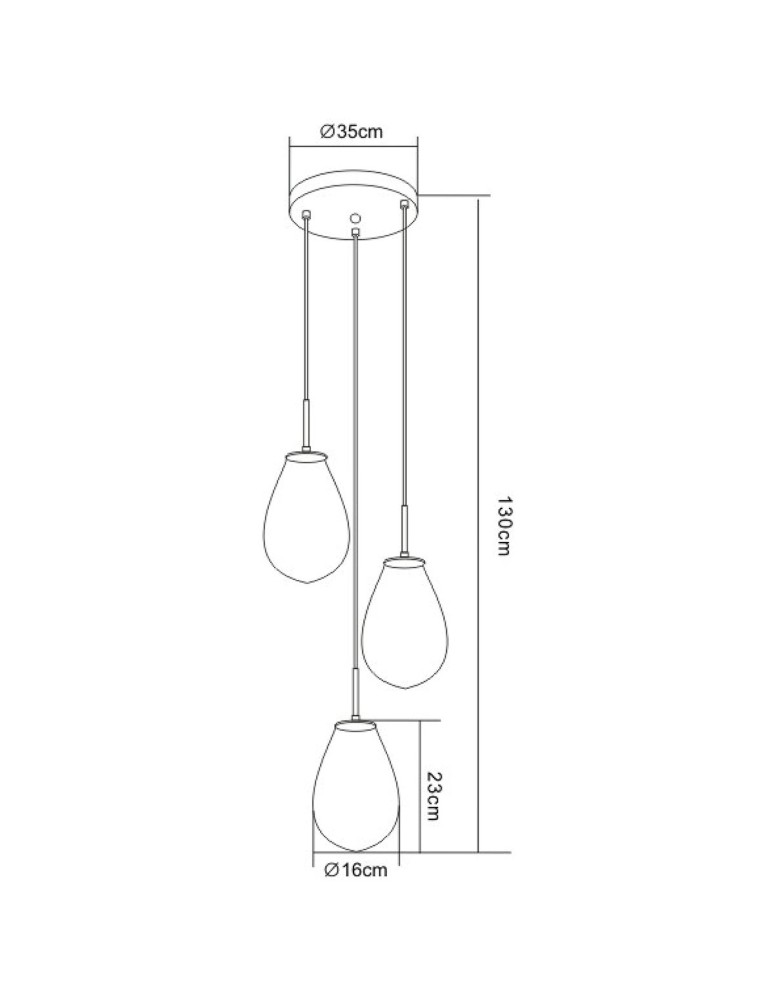 Light Prestige Fondi 3 wiszaca E14 transparentny LP-1214/3P Light Prestige Fondi 3 wiszaca E14 transparentny LP-1214/3P