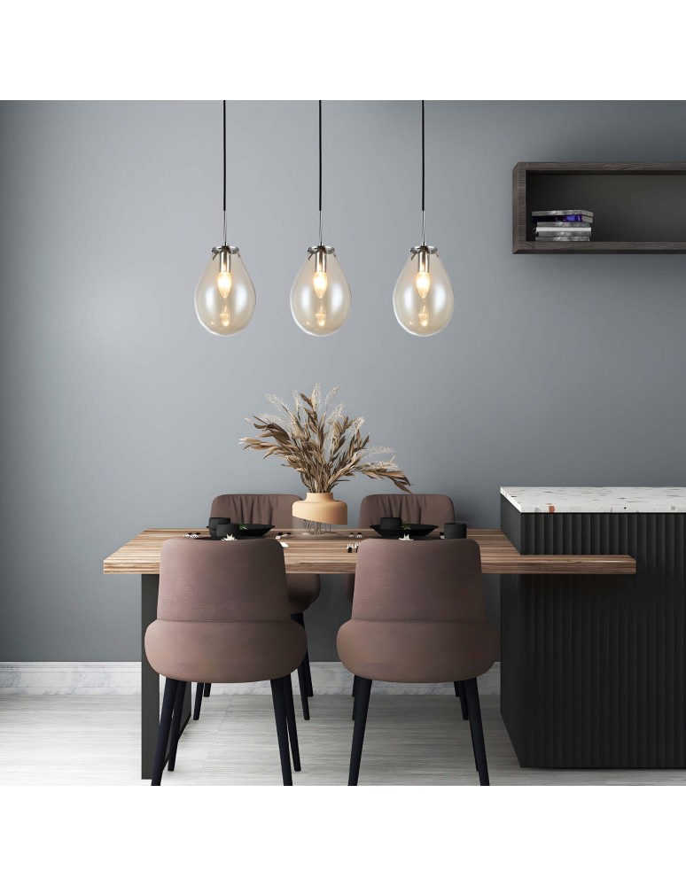 Light Prestige Fondi 3 linia wisząca E14 czarny LP-1214/3L Light Prestige Fondi 3 linia wisząca E14 czarny LP-1214/3L