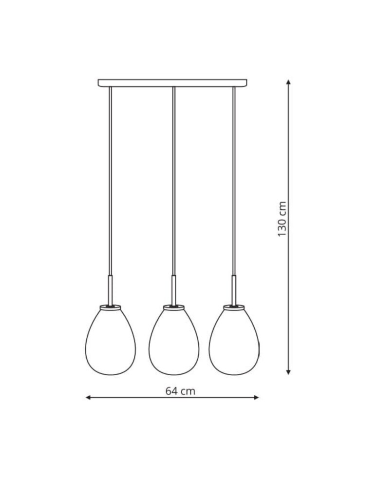 Light Prestige Fondi 3 linia wisząca E14 czarny LP-1214/3L Light Prestige Fondi 3 linia wisząca E14 czarny LP-1214/3L