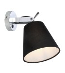 Kinkiety z abażurem - Light Prestige Bali kinkiet czarny E14 czarny LP-5031/1W BK - product 1