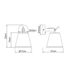 Light Prestige Bali kinkiet biały E14 biały LP-5031/1W WH Light Prestige Bali kinkiet biały E14 biały LP-5031/1W WH