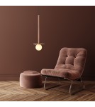 Lampy wiszące różowe złoto - Light Prestige Bolita mała wisząca różowe złoto G9 różowe złoto LP-048/1PS GR - product 2