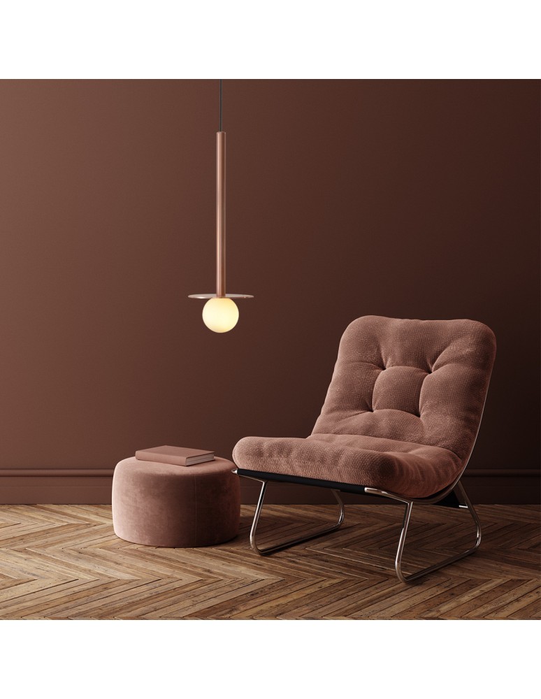 Lampy wiszące różowe złoto - Light Prestige Bolita mała wisząca różowe złoto G9 różowe złoto LP-048/1PS GR - product kolory-swiatla.pl 2