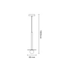 Lampy wiszące różowe złoto - Light Prestige Bolita mała wisząca różowe złoto G9 różowe złoto LP-048/1PS GR - product 6