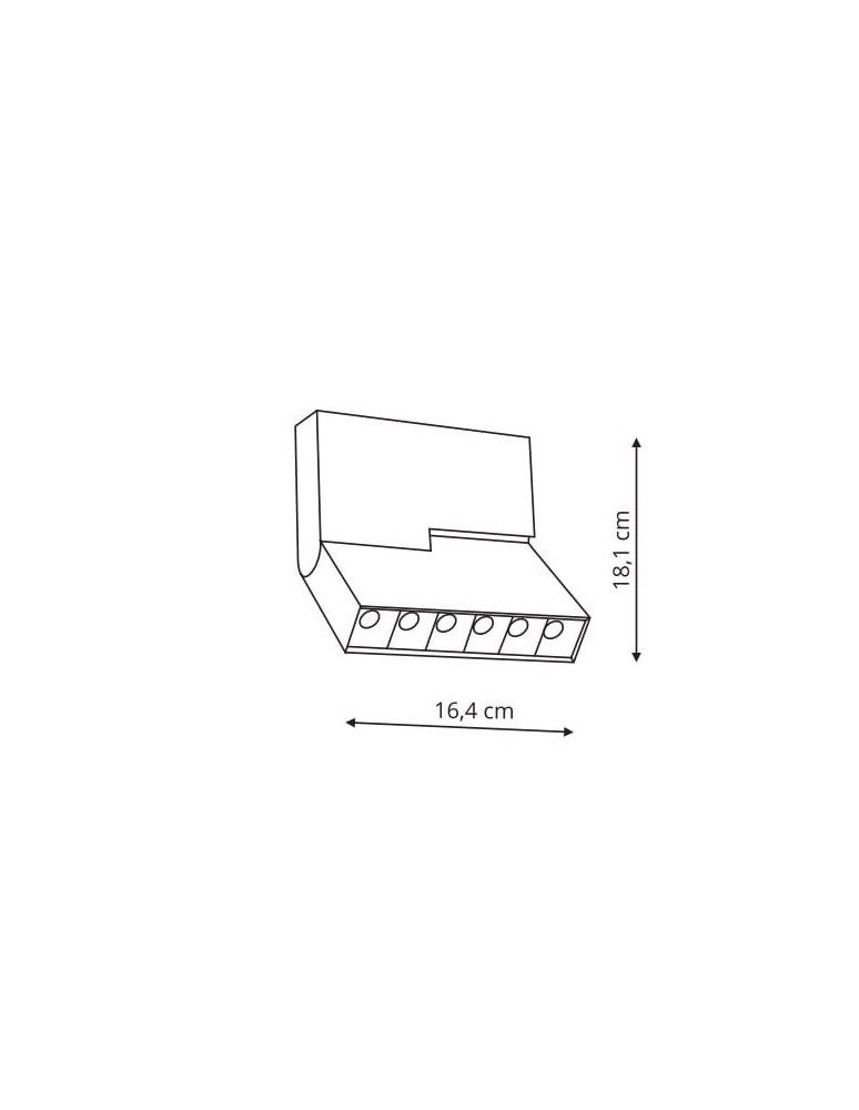 Light Prestige Reflektor Lunar  6x1W magnetic czarny LED czarny LP-561-MAG-BK Light Prestige Reflektor Lunar  6x1W magnetic czarny LED czarny LP-561-MAG-BK
