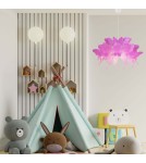 Lampy wiszące dziecięce - Light Prestige Farfalla 1 wisząca ciemny róż E27 ciemny róż LP-3439/1P dark pink - product 3