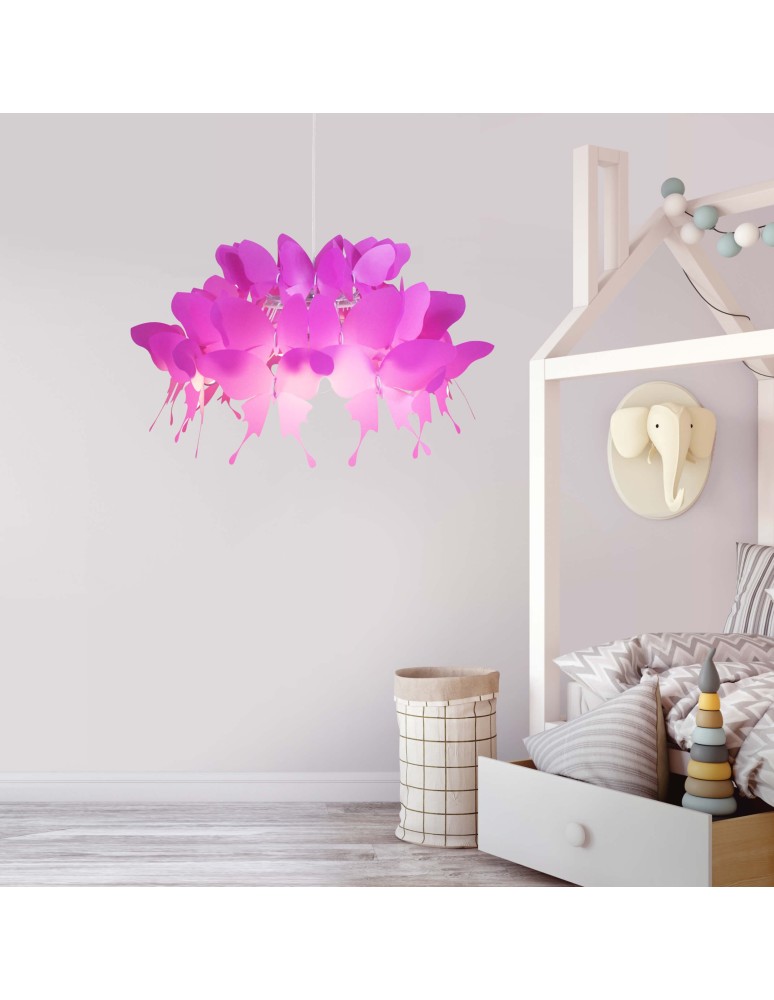 Light Prestige Farfalla 1 wisząca ciemny róż E27 ciemny róż LP-3439/1P dark pink