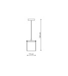 Light Prestige Cantos 1 wisząca LED transparentny LP-1114/1P Light Prestige Cantos 1 wisząca LED transparentny LP-1114/1P