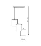 Light Prestige Cantos 3 wisząca LED LP-1114/3C Light Prestige Cantos 3 wisząca LED LP-1114/3C