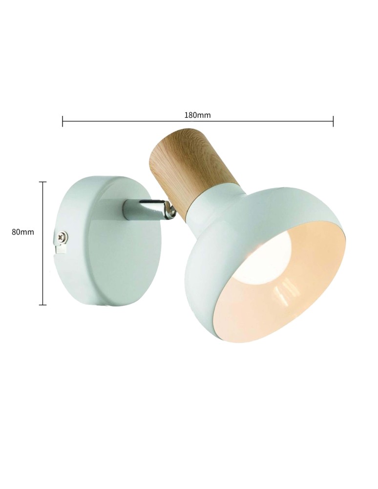 Light Prestige Arezzo kinkiet biały E14 biały LP-1420/1W WH Light Prestige Arezzo kinkiet biały E14 biały LP-1420/1W WH