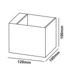 Light Prestige Alaska kinkiet biały G9 biały LP-104/1W WH Light Prestige Alaska kinkiet biały G9 biały LP-104/1W WH