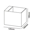 Light Prestige Alaska kinkiet czarny G9 czarny LP-104/1W BK Light Prestige Alaska kinkiet czarny G9 czarny LP-104/1W BK
