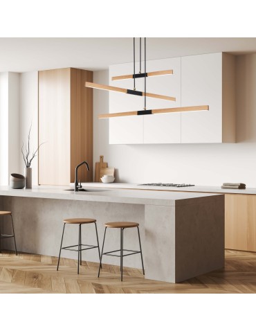 Light Prestige Lugano 1 wiszaca LED brązowy/ czarny LP-2828/1P -132 - produkt 2