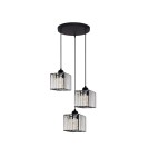 Lampy wiszące - Light Prestige Galactico 3 talerz wisząca E27 czarny LP-2383/3P - product 1