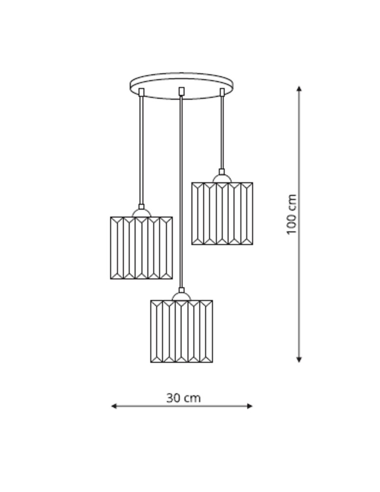 Lampy wiszące - Light Prestige Galactico 3 talerz wisząca E27 czarny LP-2383/3P - product kolory-swiatla.pl 3