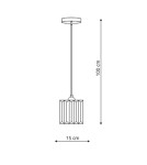 Lampy wiszące - Light Prestige Galactico 1 wisząca E27 czarny LP-2383/1P - product 3