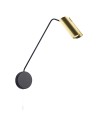 Light Prestige Futuro 1 kinkiet złoty/czarny z wysięgnikiem GU10 czarny/złoty LP-17001/1WL GD/BK