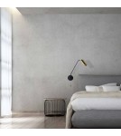 Light Prestige Futuro 1 kinkiet złoty/czarny z wysięgnikiem GU10 czarny/złoty LP-17001/1WL GD/BK Light Prestige Futuro 1 kinkiet złoty/czarny z wysięgnikiem GU10 czarny/złoty LP-17001/1WL GD/BK
