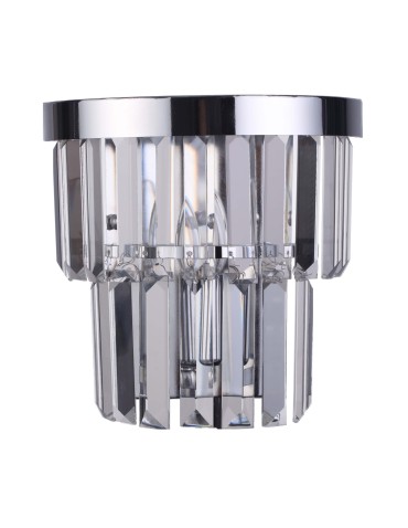 Light Prestige Vetro kinkiet E14 transparentny/chrom LP-2910/1W