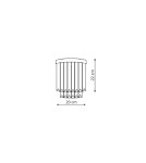 Kinkiety glamour - Light Prestige Vetro kinkiet E14 transparentny/chrom LP-2910/1W - product 5