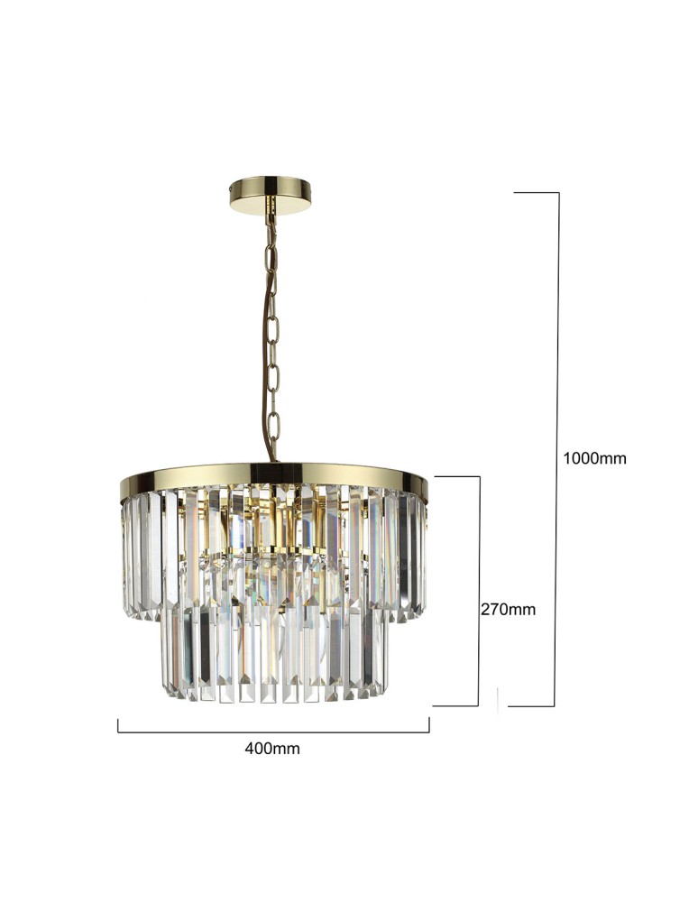 Light Prestige Vetro lampa wisząca antyczne złoto LP-2910/5P AGD 5xE14 antyczne złoto Light Prestige Vetro lampa wisząca antyczne złoto LP-2910/5P AGD 5xE14 antyczne złoto