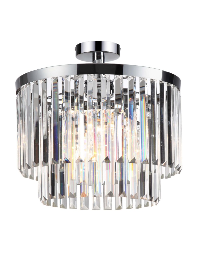 Light Prestige Vetro plafon E14 transparentny/chrom LP-2910/4C