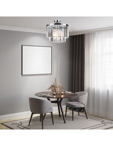 Light Prestige Vetro plafon E14 transparentny/chrom LP-2910/4C - produkt 2