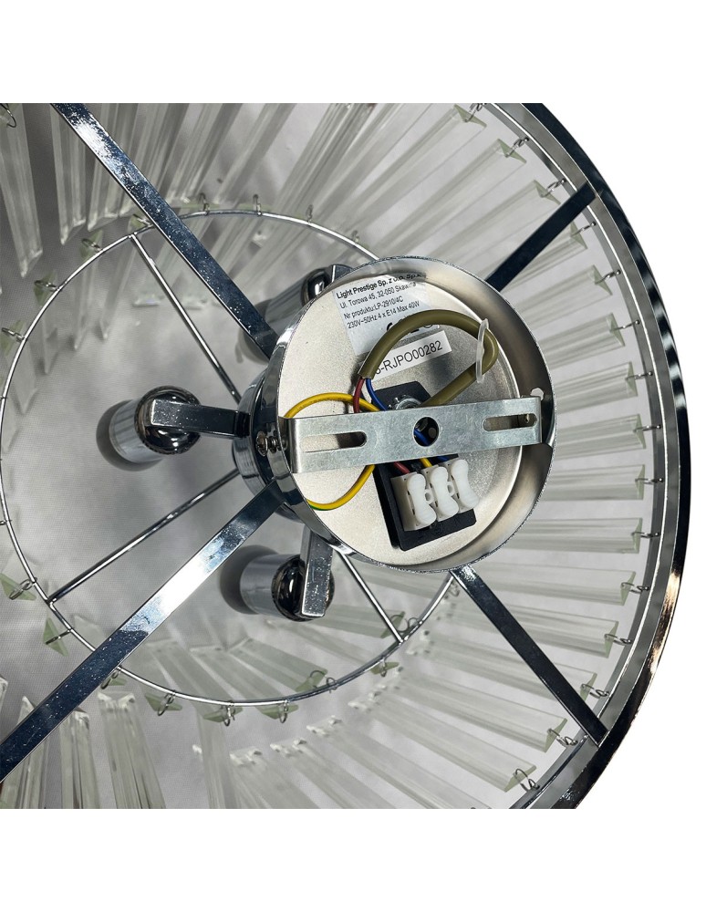 Light Prestige Vetro plafon E14 transparentny/chrom LP-2910/4C
