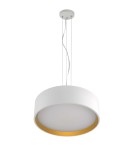 Lampy wiszące LED - Light Prestige Hudson lampa wisząca biała/złota LP-043/1P WH/GD 1 xLED biały / złoty - product 1