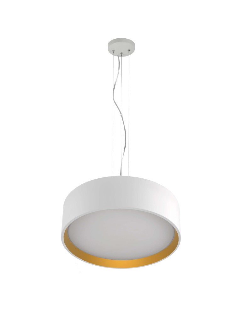 Light Prestige Hudson lampa wisząca biała/złota LP-043/1P WH/GD 1 xLED biały / złoty