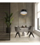 Lampy wiszące LED - Light Prestige Hudson lampa wisząca czarna/złota LP-043/1P BK/GD 1xLED czarny / złoty - product 2