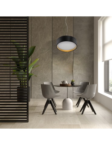 Light Prestige Hudson lampa wisząca czarna/złota LP-043/1P BK/GD 1xLED czarny / złoty - produkt 2