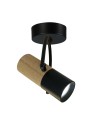 Light Prestige Bovino kinkiet GU10 czarny/ brązowy LP-1111/1W