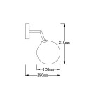 Kinkiety - Light Prestige Dorado kinkiet czarny LP-002/1W BK 1xG9 czarny / biały - product 3