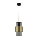 Light Prestige Miele Lampa wisząca E27 1x40W dymny/złoty LP-866/1P L SM/GD Light Prestige Miele Lampa wisząca E27 1x40W dymny/złoty LP-866/1P L SM/GD