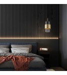 Light Prestige Miele Lampa wisząca E27 1x40W dymny/złoty LP-866/1P L SM/GD Light Prestige Miele Lampa wisząca E27 1x40W dymny/złoty LP-866/1P L SM/GD