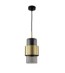 Light Prestige Miele Lampa wisząca E27 1x40W dymny/złoty LP-866/1P L SM/GD Light Prestige Miele Lampa wisząca E27 1x40W dymny/złoty LP-866/1P L SM/GD