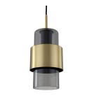 Light Prestige Miele Lampa wisząca E27 1x40W dymny/złoty LP-866/1P L SM/GD Light Prestige Miele Lampa wisząca E27 1x40W dymny/złoty LP-866/1P L SM/GD