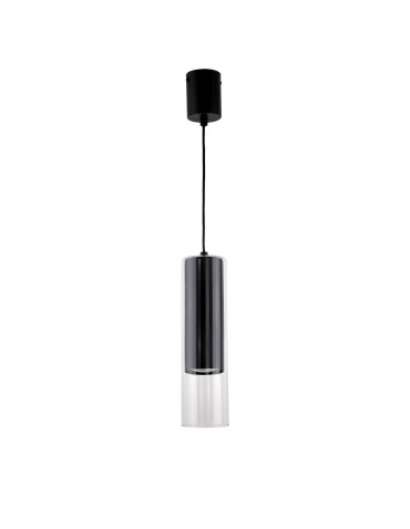 Light Prestige Manacor Lampa wisząca GU10 1x50W czarny/transparentny LP-232/1P BK