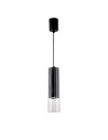 Light Prestige Manacor Lampa wisząca GU10 1x50W czarny/transparentny LP-232/1P BK