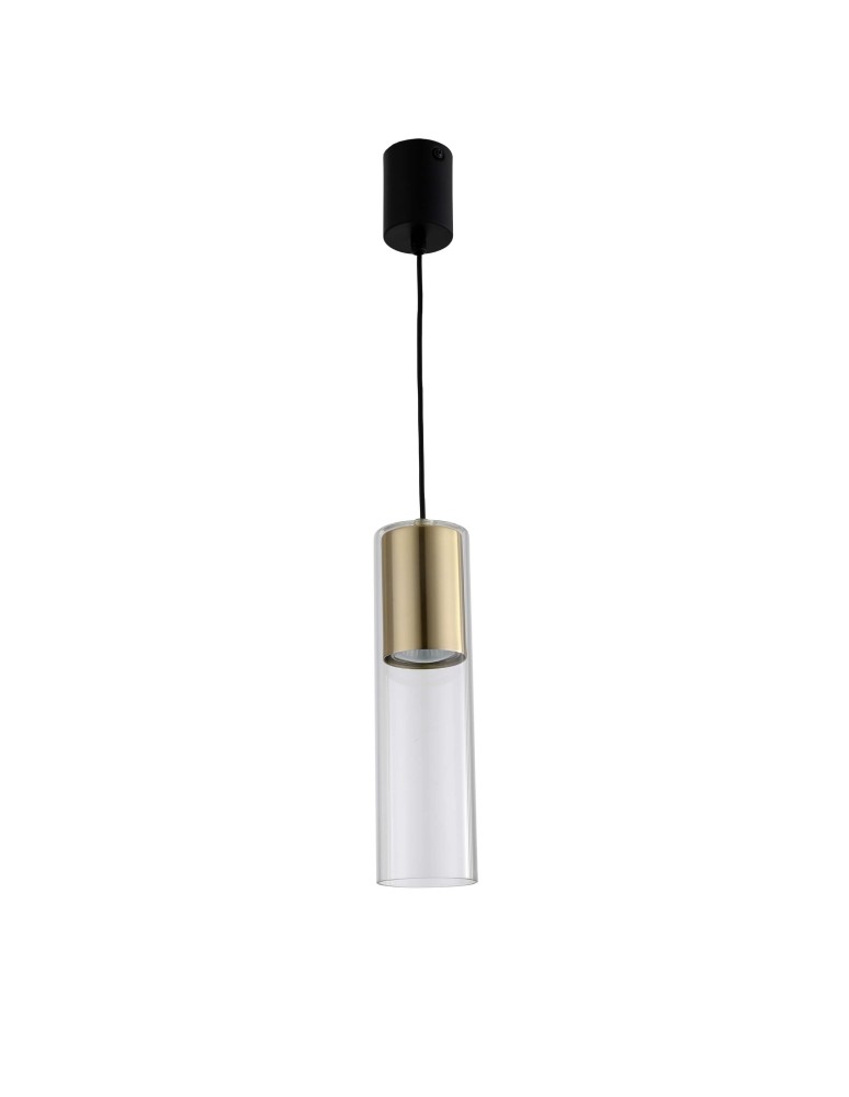 Light Prestige Manacor Lampa wisząca GU10 1x50W złoty/transparentny LP-232/1P GD Light Prestige Manacor Lampa wisząca GU10 1x50W złoty/transparentny LP-232/1P GD