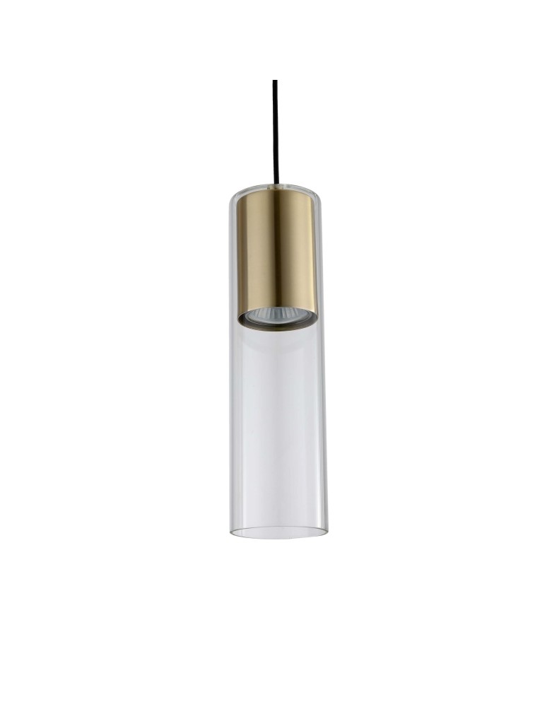 Light Prestige Manacor Lampa wisząca GU10 1x50W złoty/transparentny LP-232/1P GD Light Prestige Manacor Lampa wisząca GU10 1x50W złoty/transparentny LP-232/1P GD