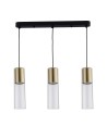 Light Prestige Manacor Lampa wisząca GU10 3x50W złoty/transparentny LP-232/3L GD Light Prestige Manacor Lampa wisząca GU10 3x50W złoty/transparentny LP-232/3L GD